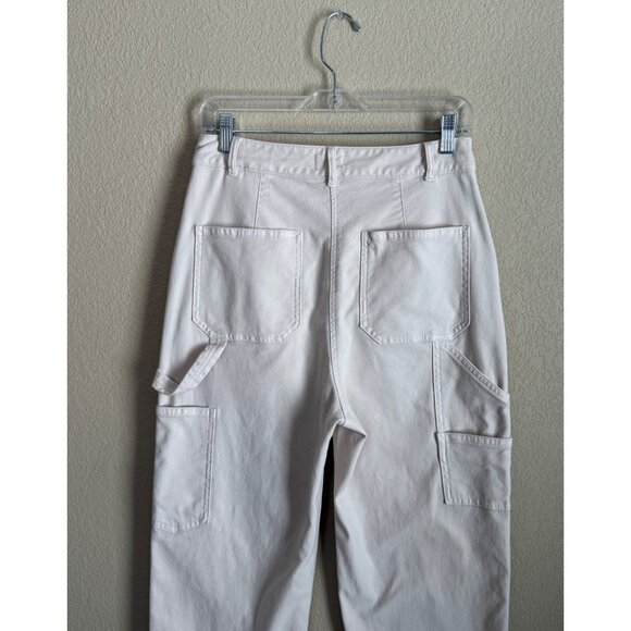 Aritzia Wilfred Free Brennan Pant High Waisted Utility Cargo Cream Gd Birch - Picture 12 of 14
